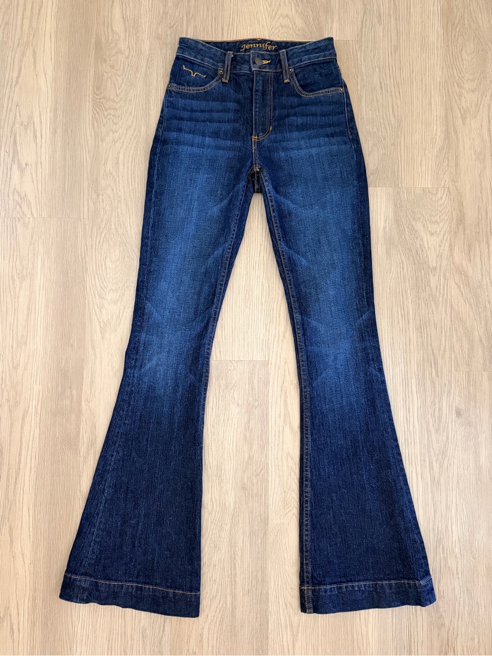 Jenni Deep Indigo Flared Women's Jeans